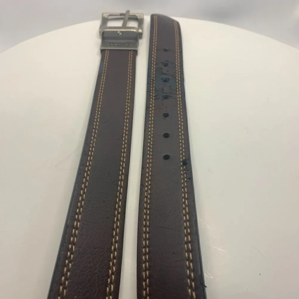 Levis Black and Brown Leather Reversible Belt